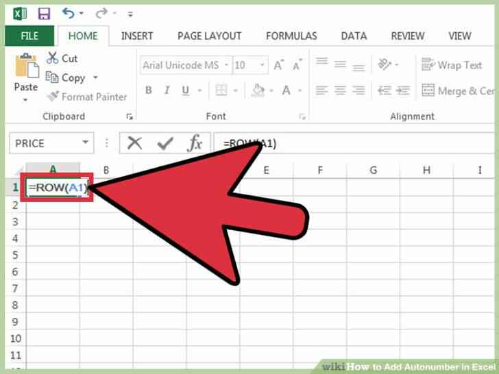 Image intitulée Ajouter numérotation automatique dans Excel Étape 2